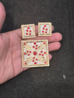 Pendant earring set || 3 colours ||