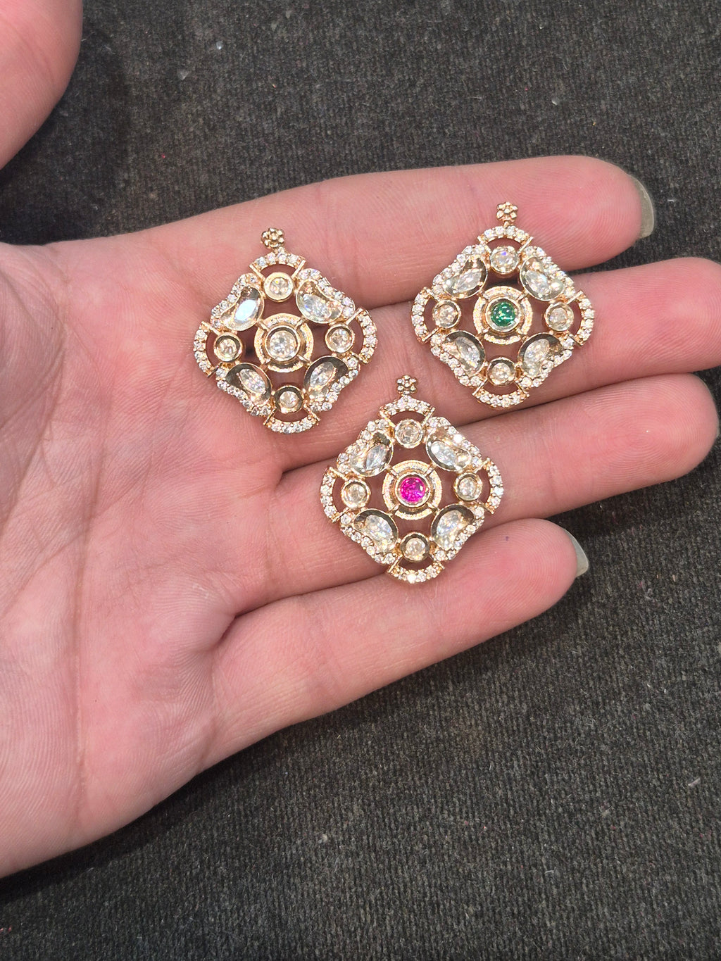 Polki pendants || 1 piece and 6 piece pack ||