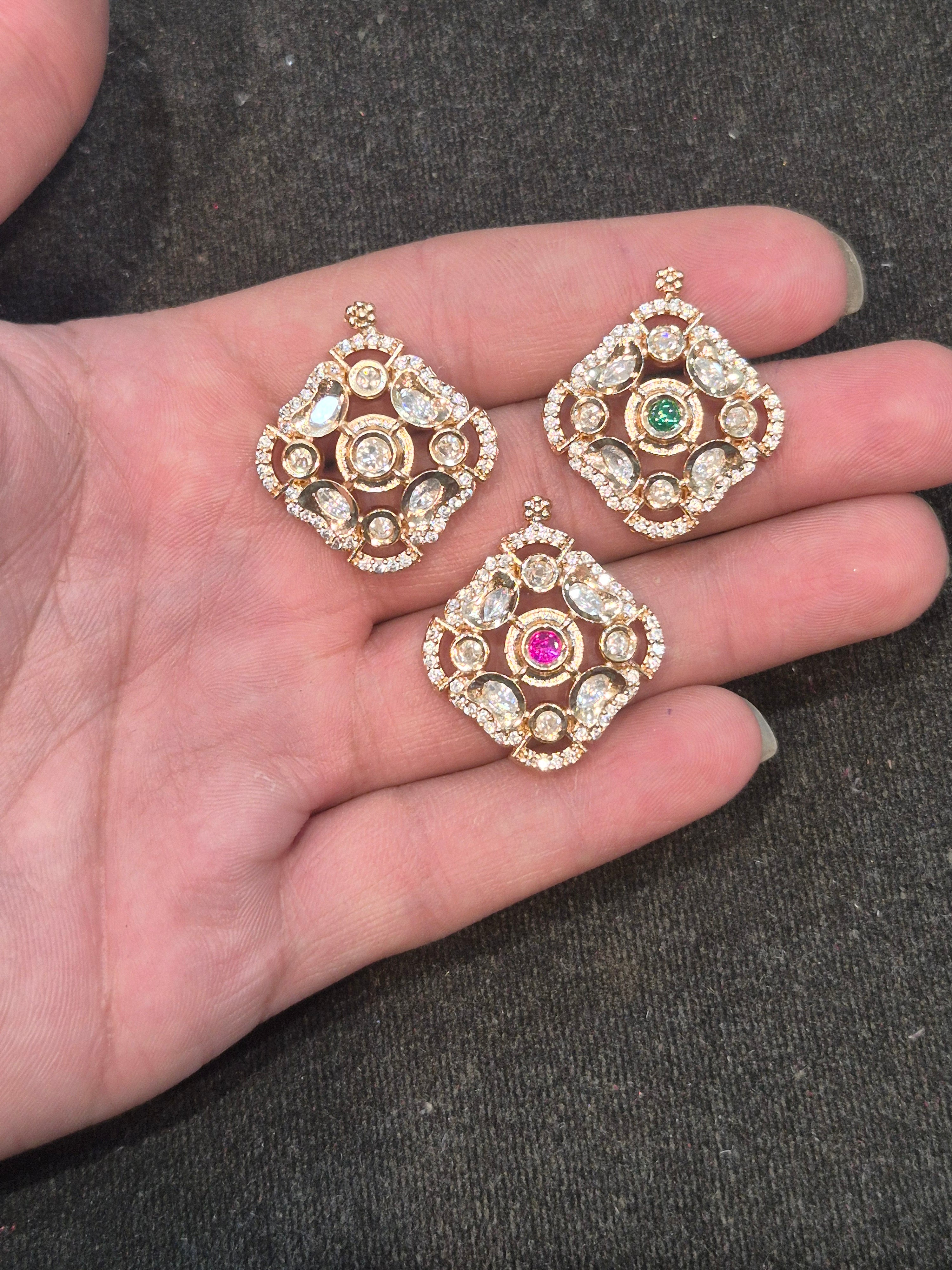 Polki pendants || 1 piece and 6 piece pack ||