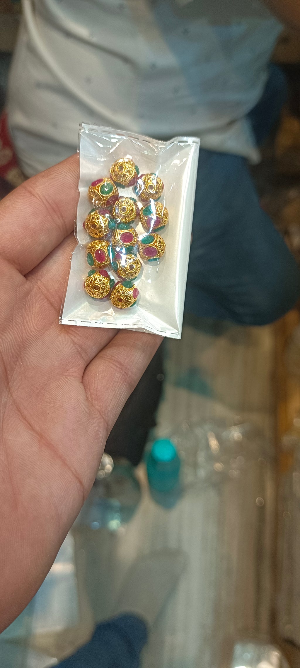 Brass balls 8mm || anti tarnish|| 12 pcs packing ||