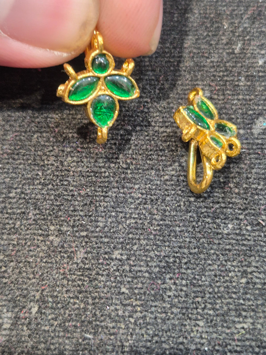 Jadau earcuffs  || 8 stones || 1 pair pack