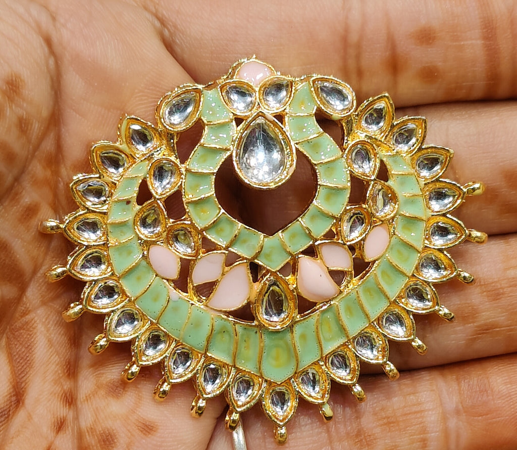Meena kundan Pendant || Single piece packing