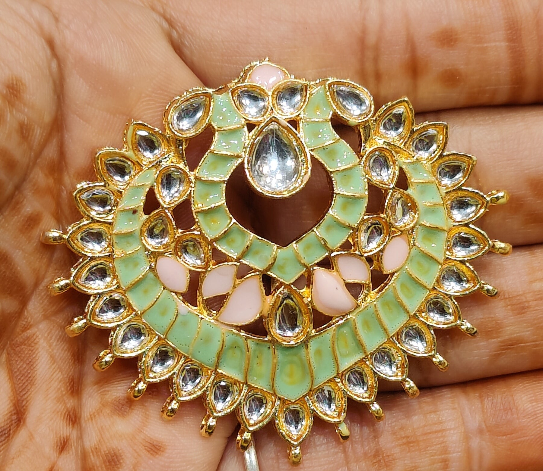 Meena kundan Pendant || Single piece packing