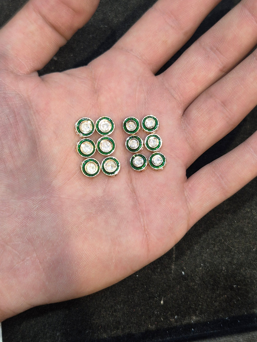 Moissanite pieces || 6 piece pack ||