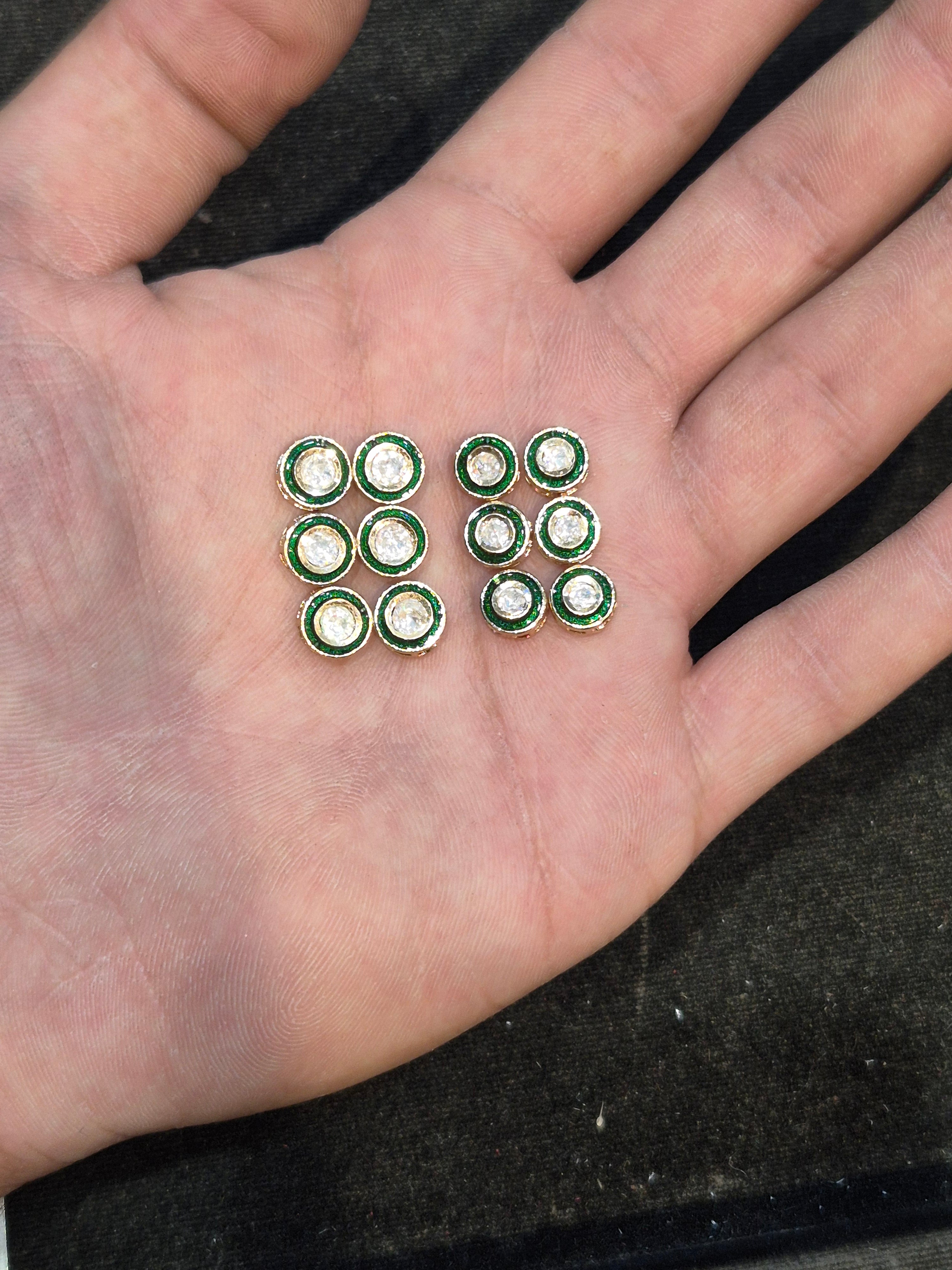 Moissanite pieces || 6 piece pack ||