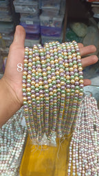 Real Shell pearls 8mm || 16 colour || 1line pack ||
