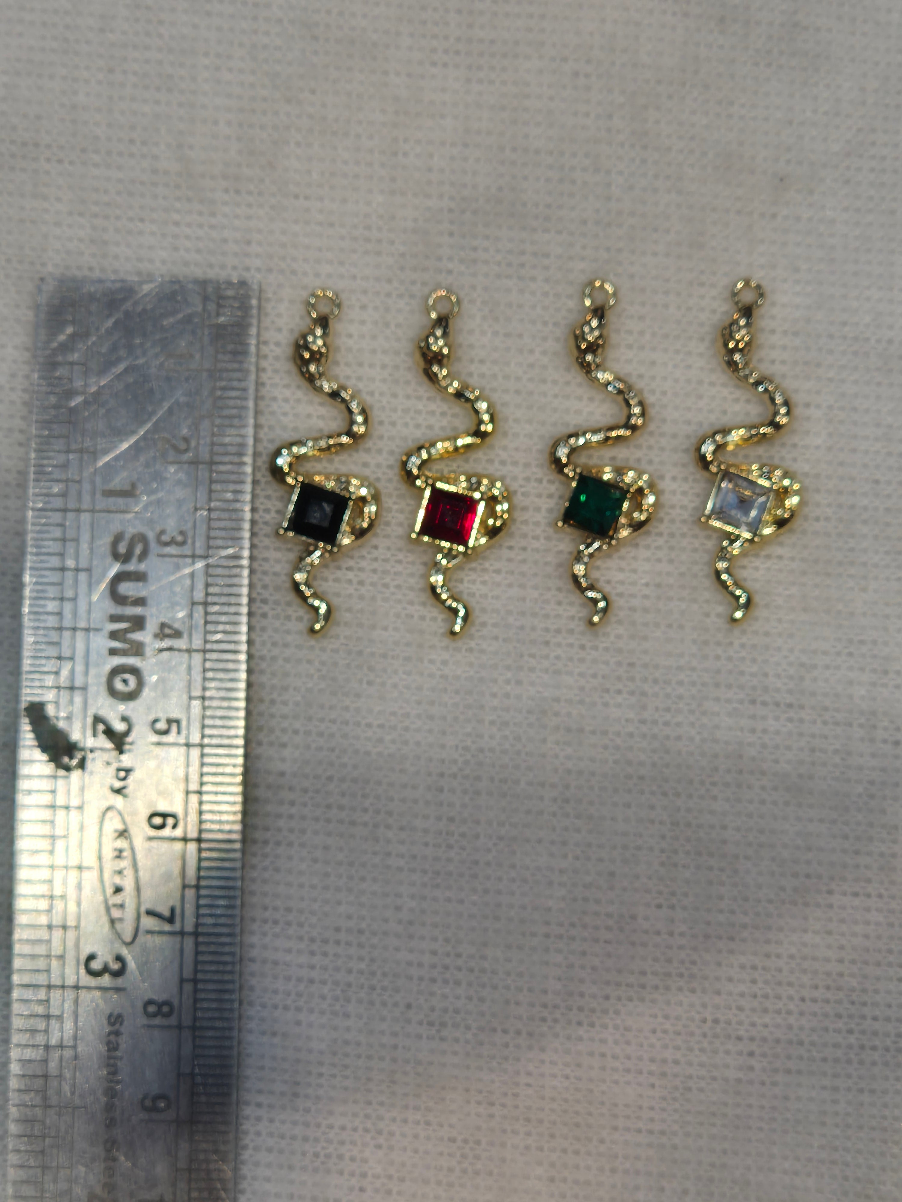 Antitarnish snake charms || 6 piece pack ||