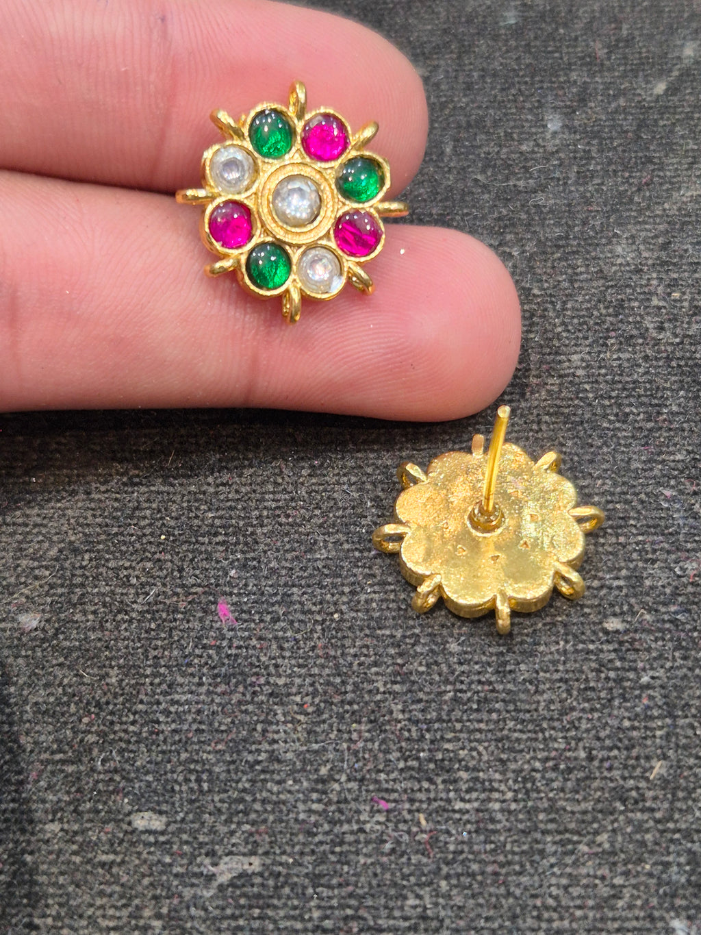 Jadau tops || 18 stones || 1 pair pack