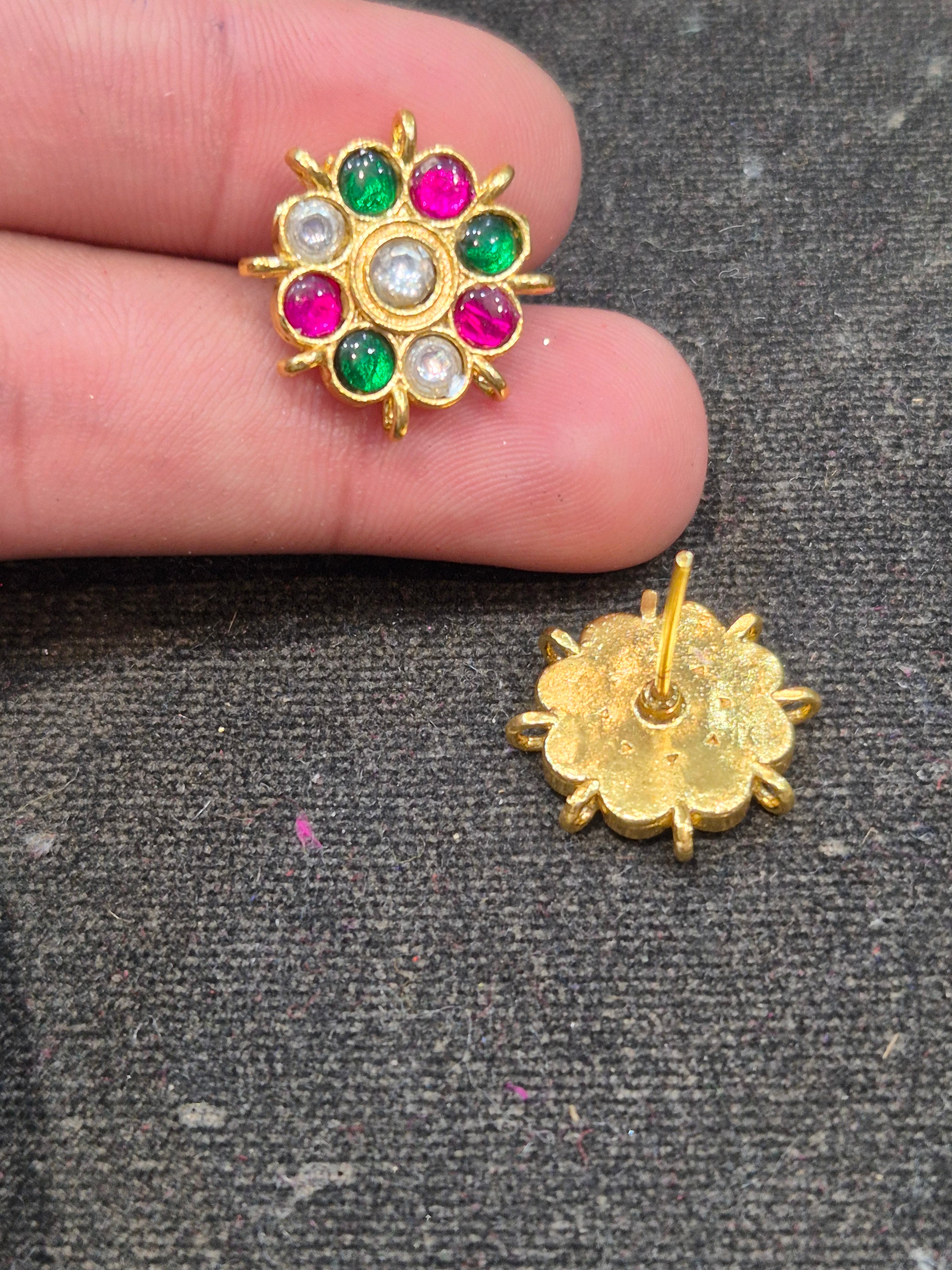 Jadau tops || 18 stones || 1 pair pack