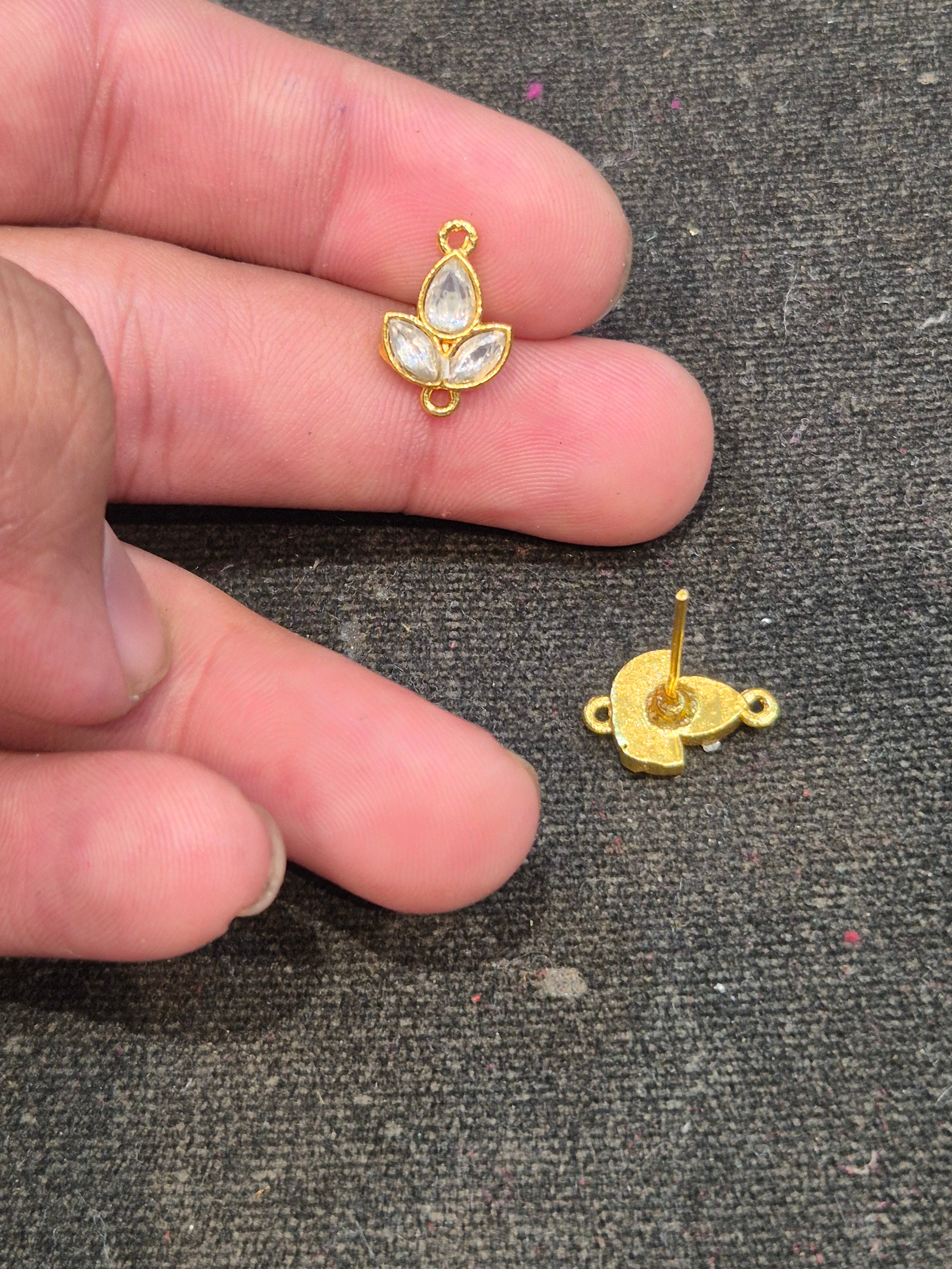 Jadau tops || 6 stones || 1 pair pack