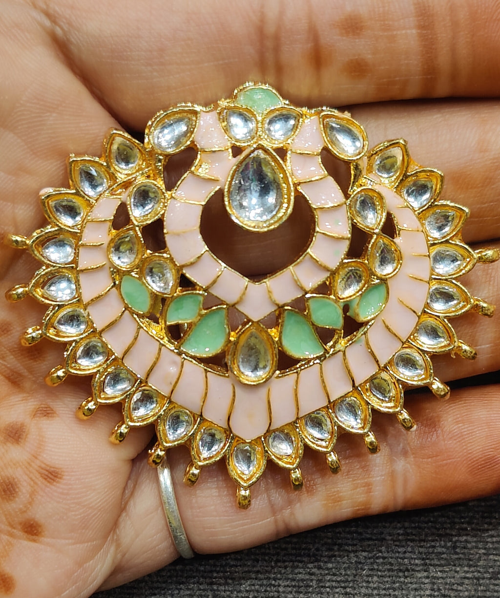 Meena kundan Pendant || Single piece packing