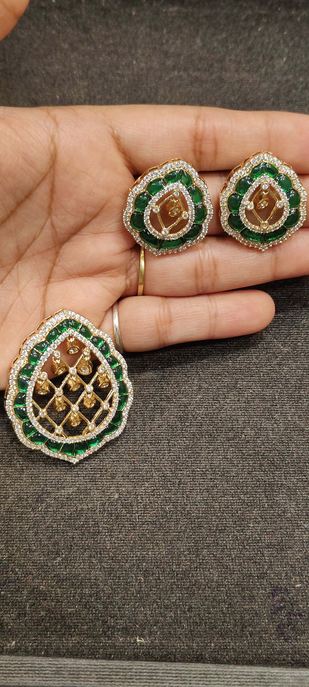 Pendant earing set || 1 set packing