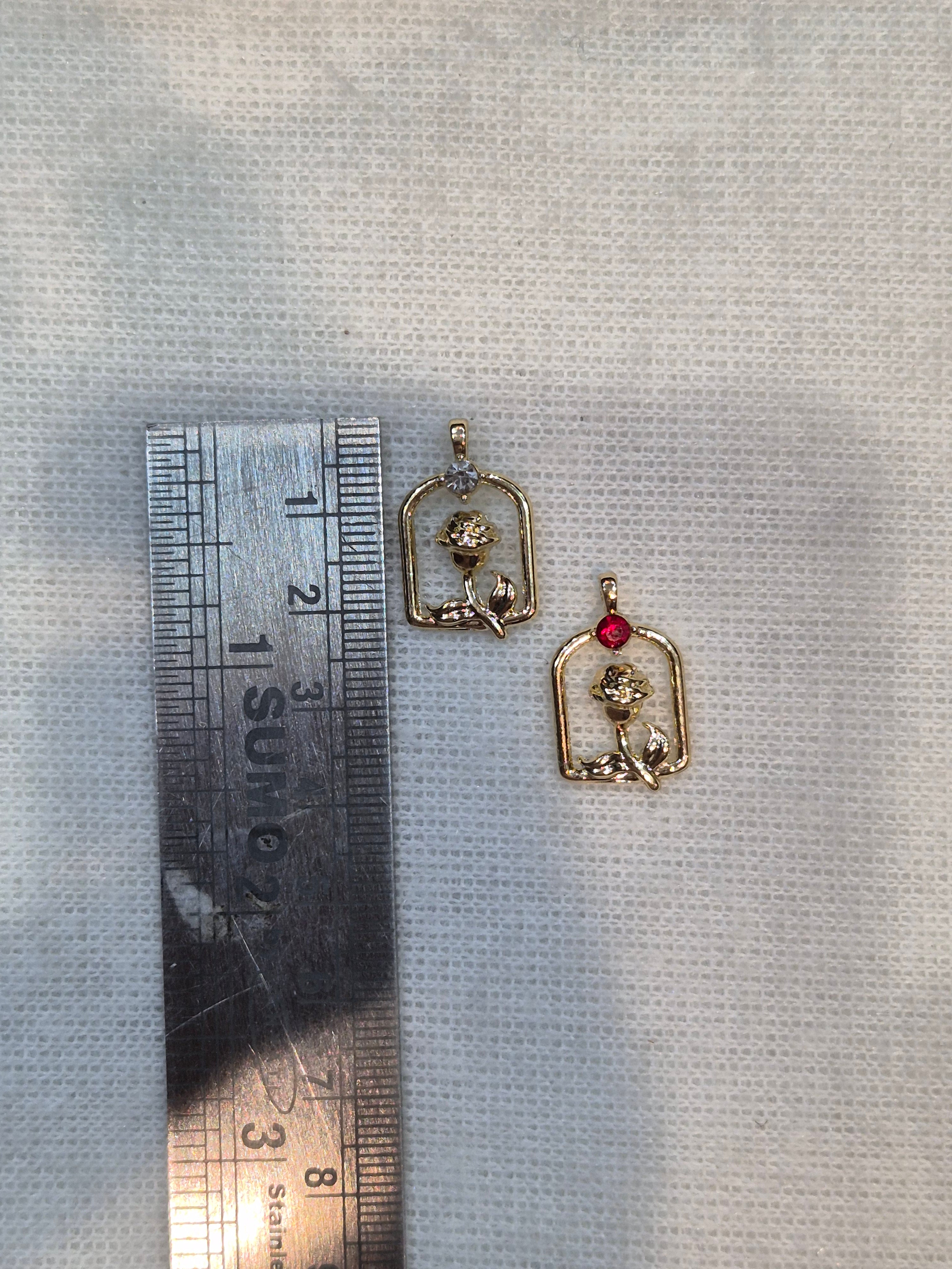 Antitarnish Rose charm || 6 piece pack ||