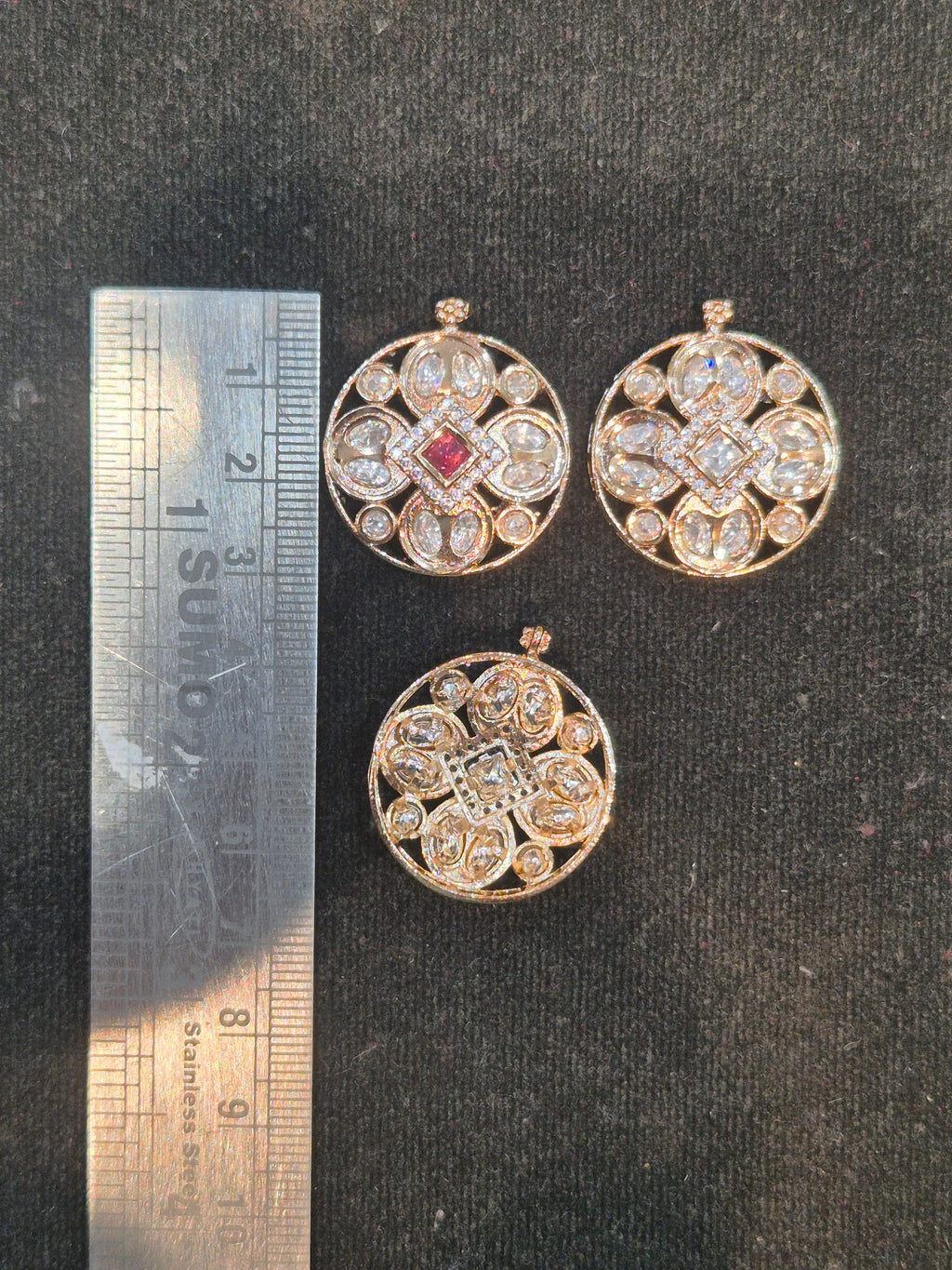 Polki pendant || 1 piece and 6 piece pack ||