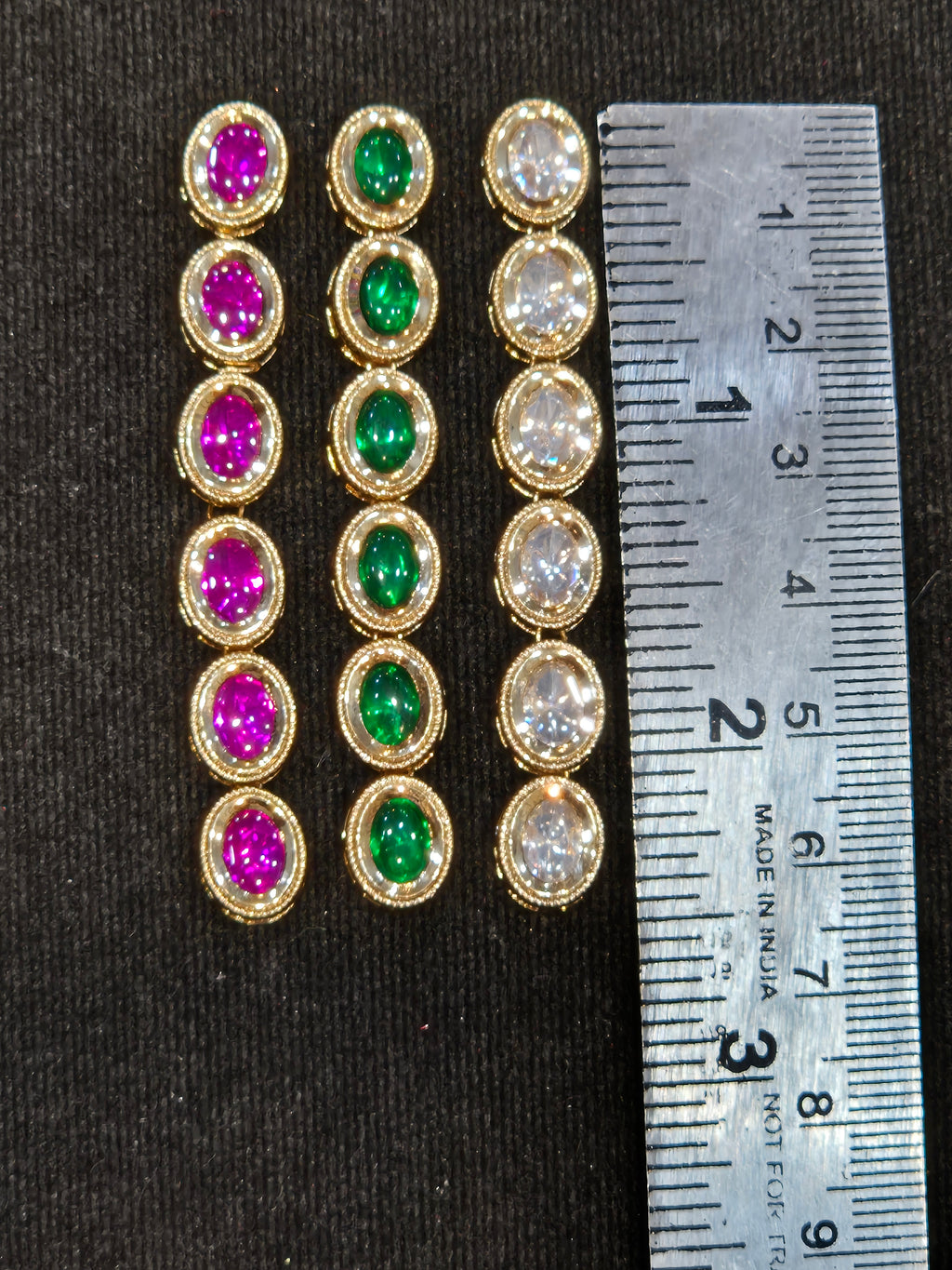 Polki Kundan oval || 1 piece and 6 pieces pack||