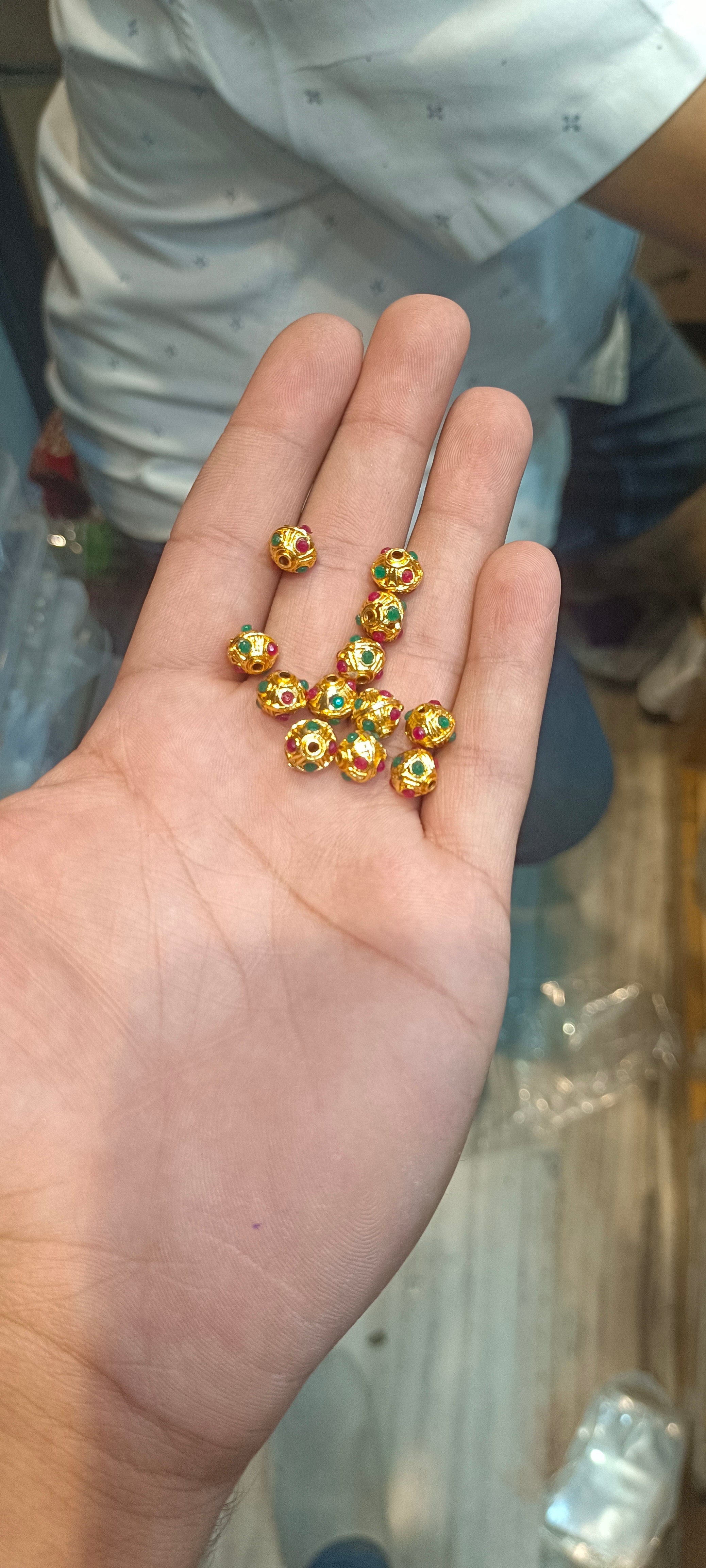 8mm brass balls || anti tarnish||12pcs pack ||