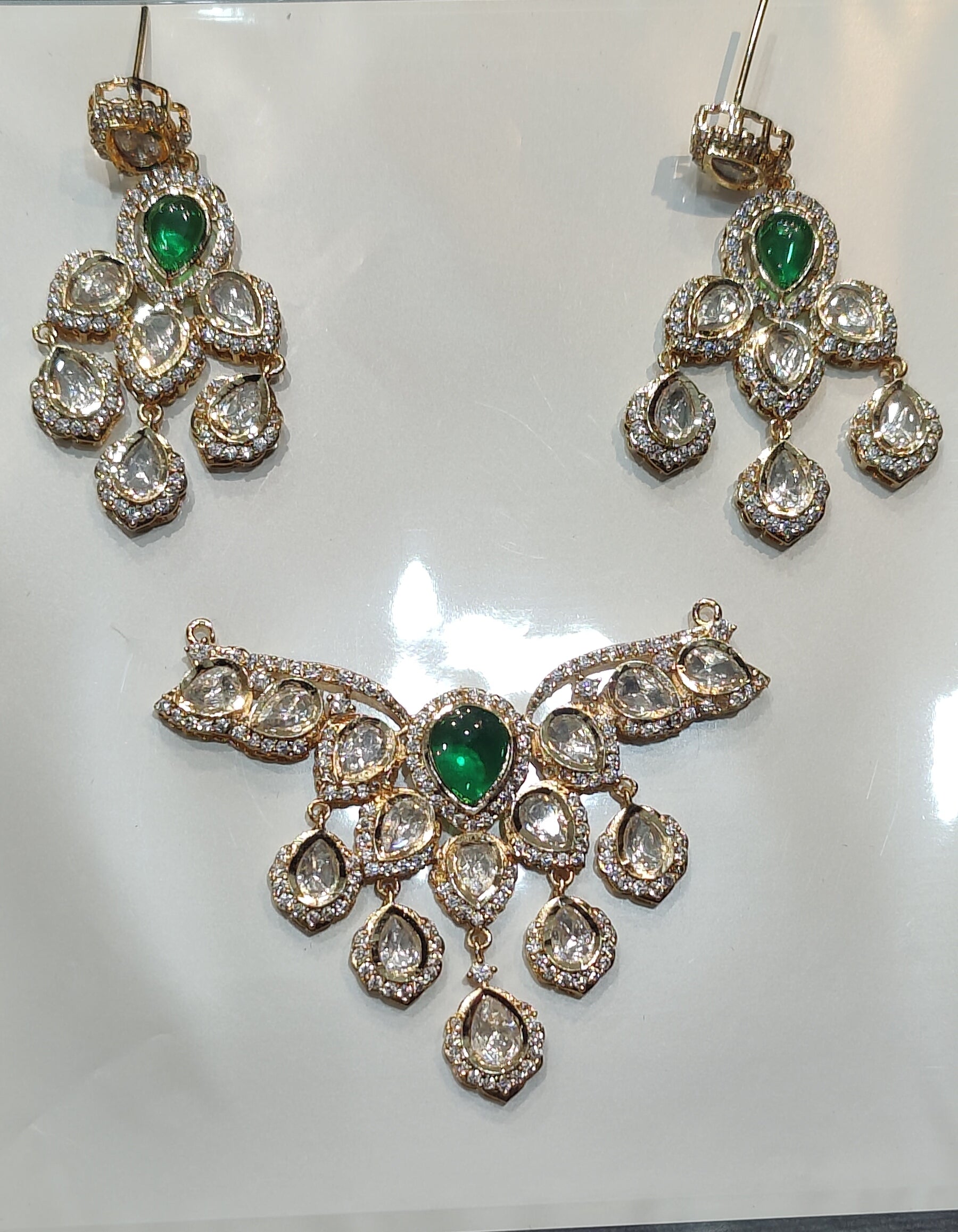 Polki Pendant earring set || 1 set packing