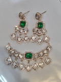 Moissanite pendant earring set || 1 set packing