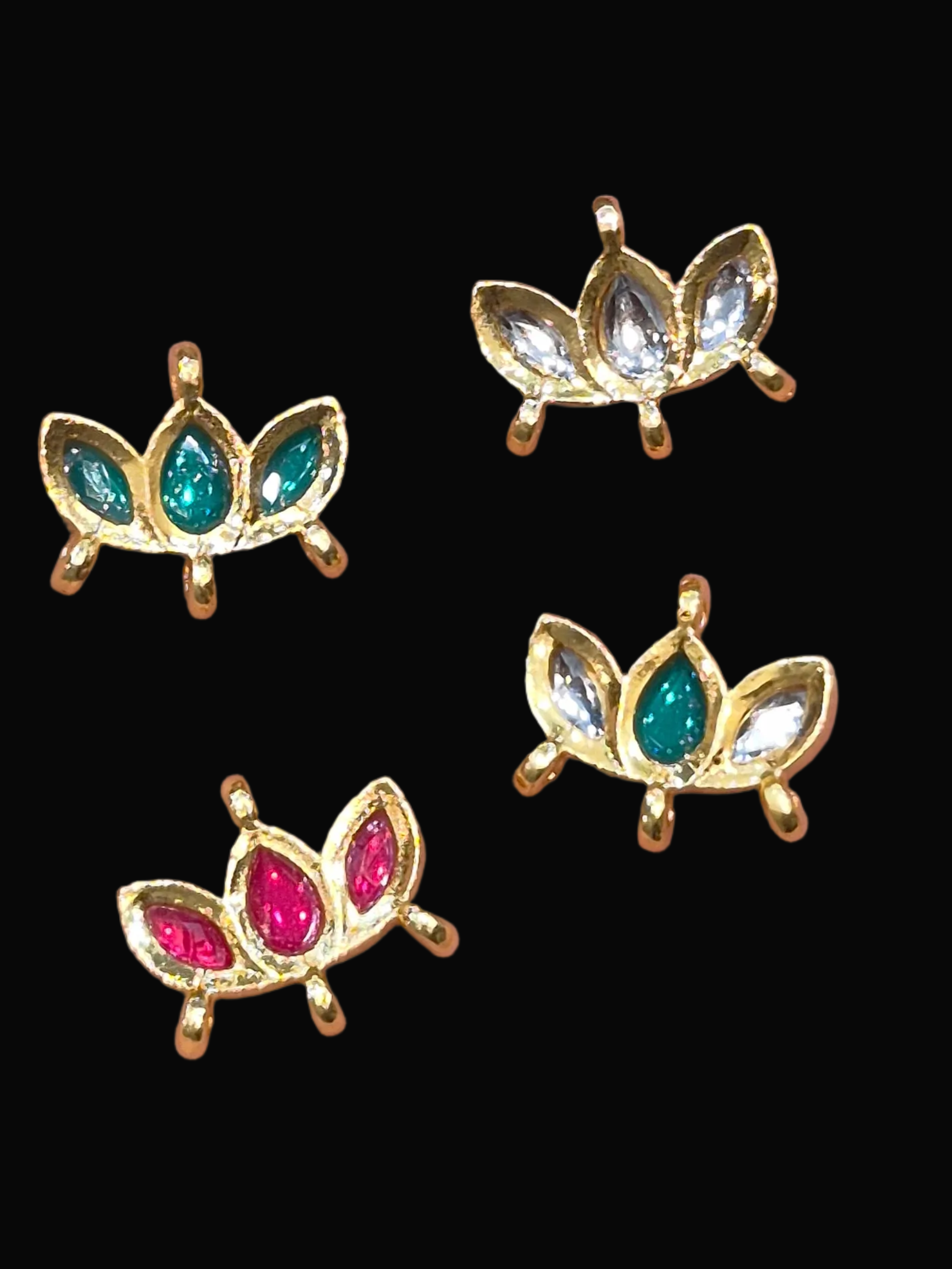 Meena kundan || 12 piece pack ||