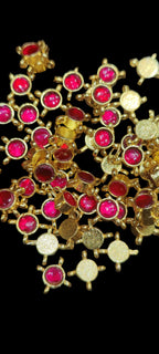 Single Stone Jadau Kundan|| 12 piece packing & 50 piece packing