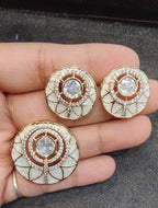 Moissanite pendant earring set ||1 set packing