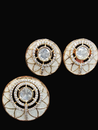 Moissanite pendant earring set ||1 set packing
