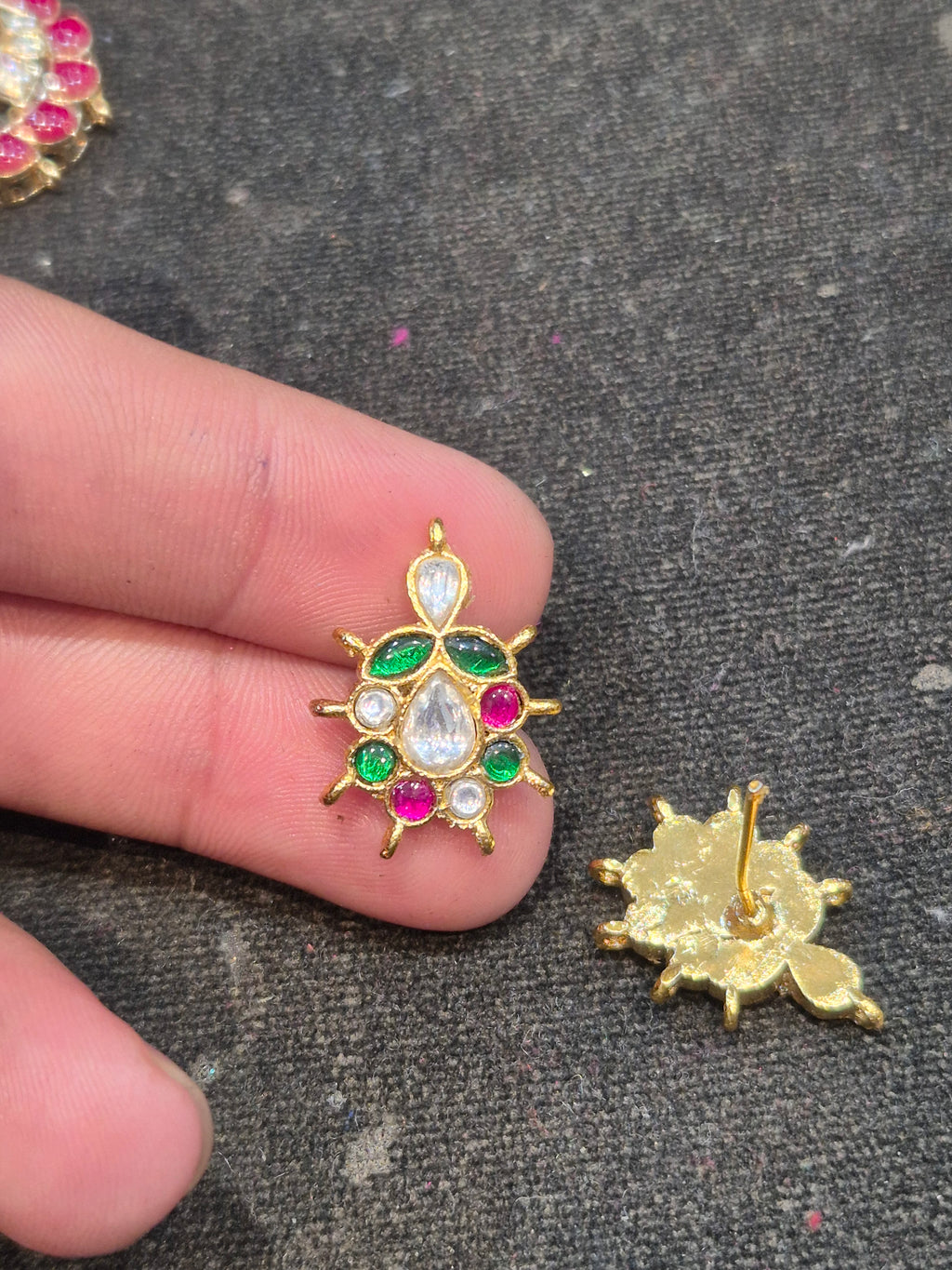 Jadau tops || 20 stones || 1 pair pack