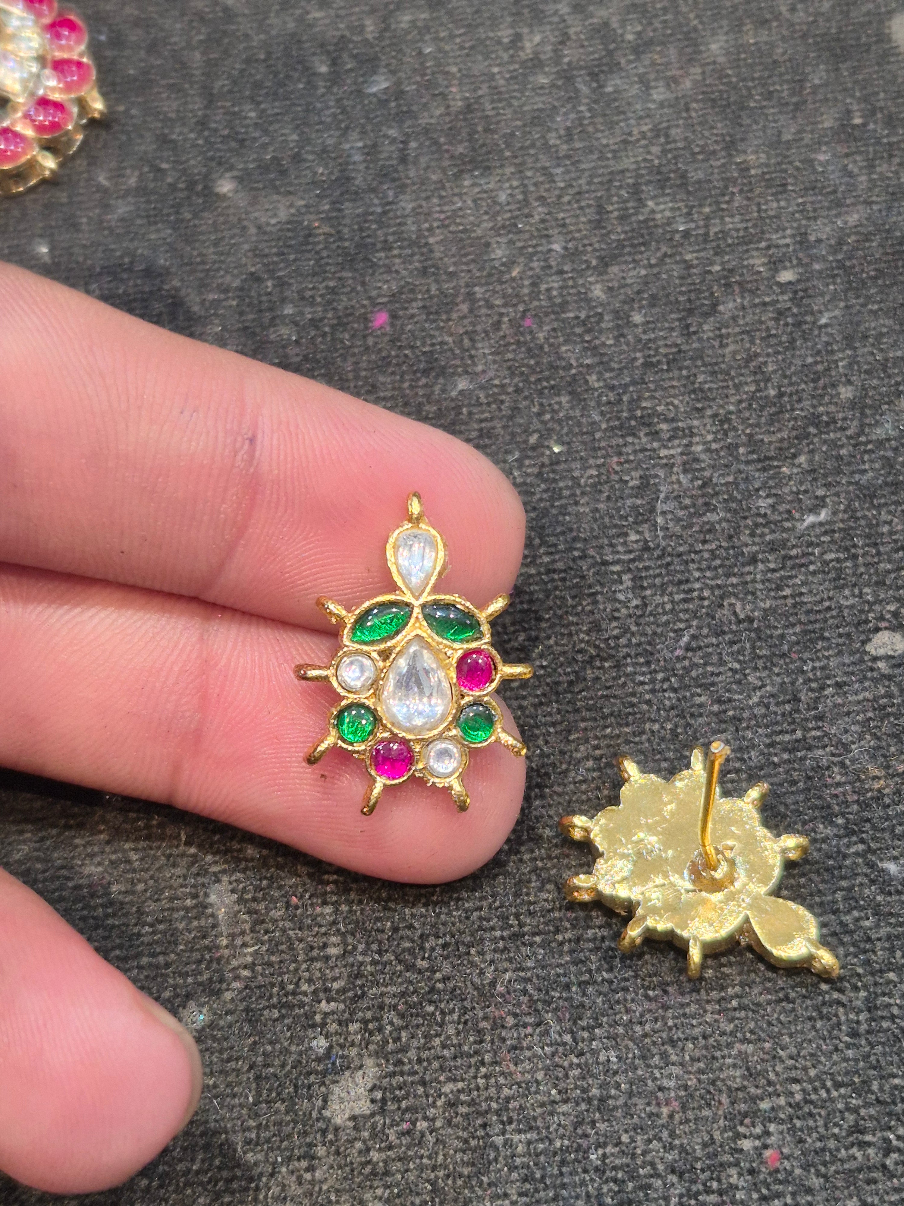 Jadau tops || 20 stones || 1 pair pack