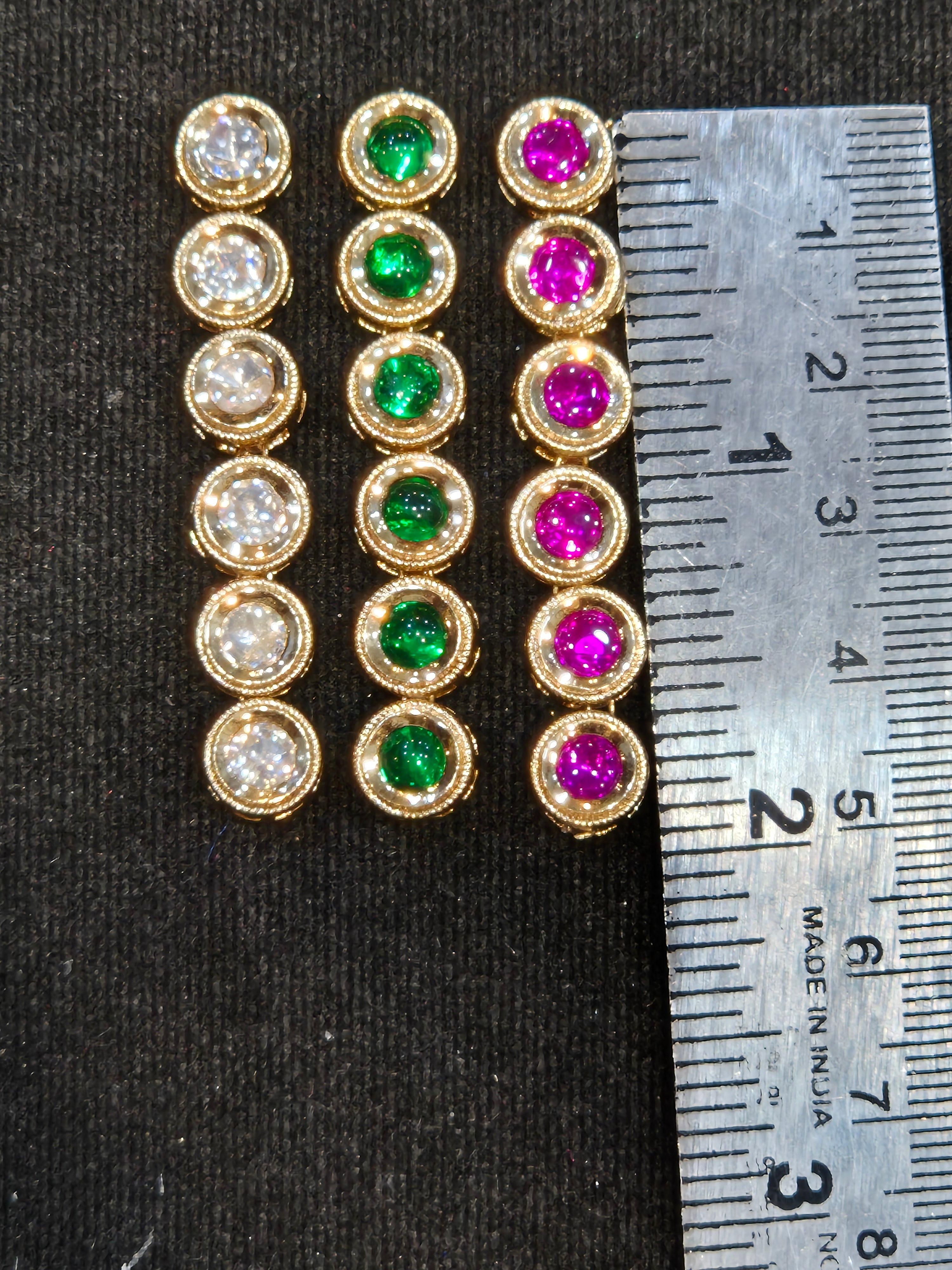 Polki Kundan circle ||1 piece and 6 pieces pack||