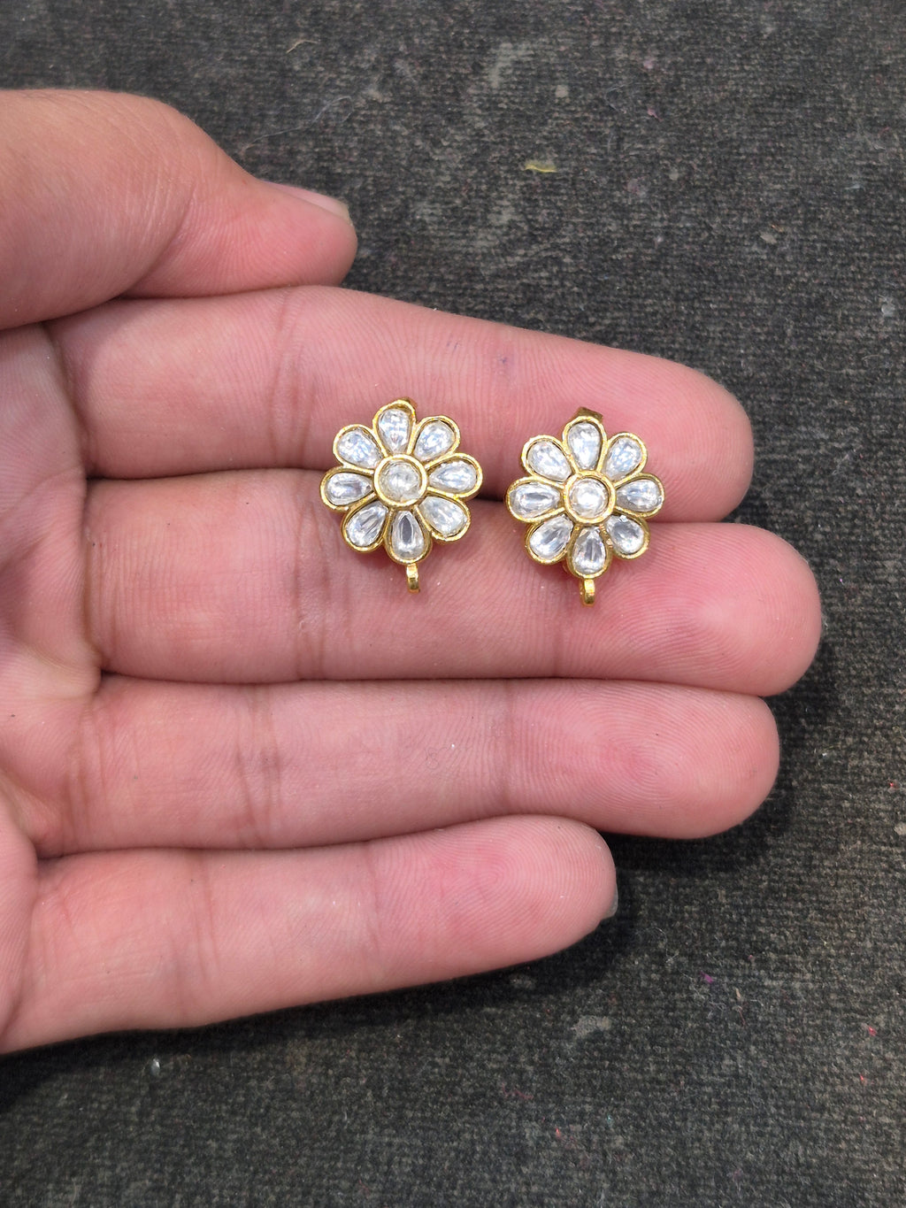 Jadau tops || 18 stones || 1 pair pack