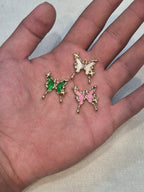 Antitarnish butterfly charms || 6 piece pack ||