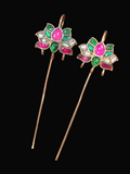 Jadau lotus bugadi || 1 pair pack ||