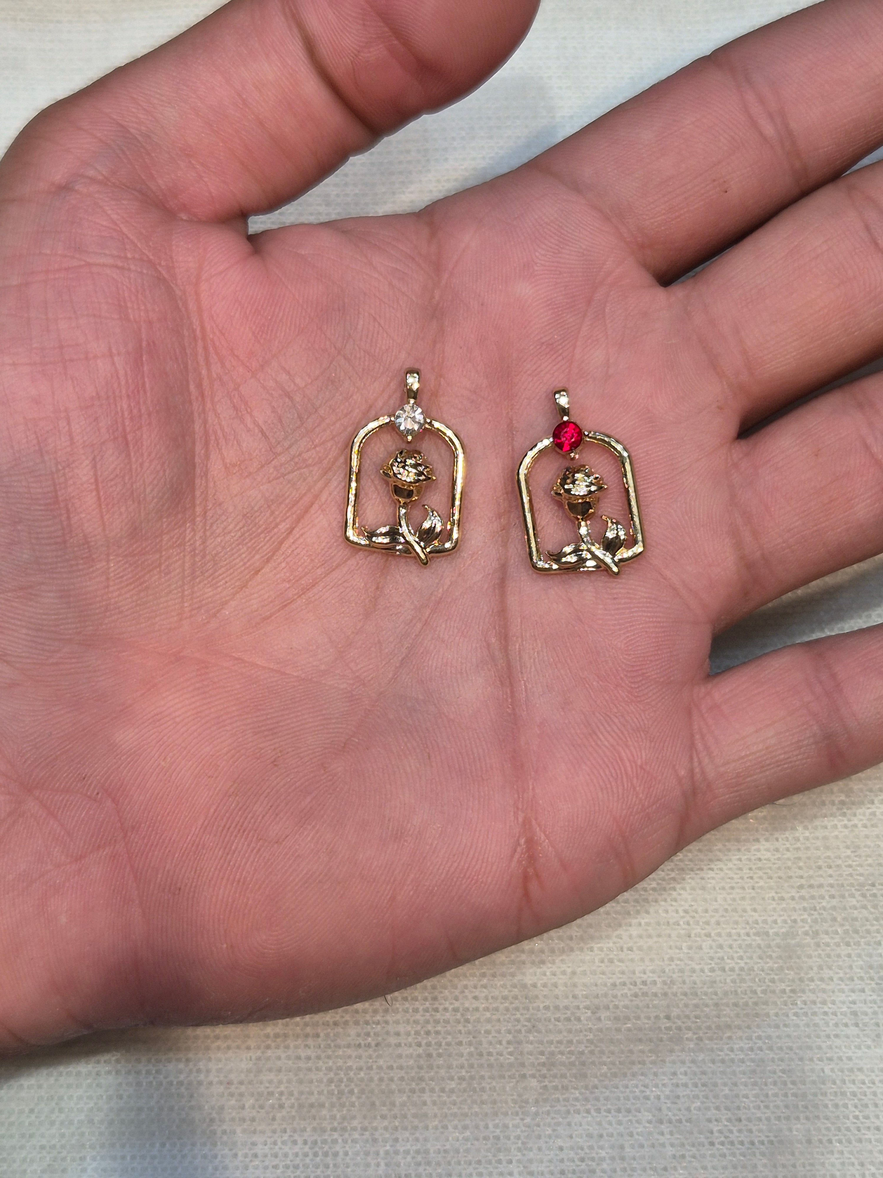 Antitarnish Rose charm || 6 piece pack ||