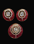 Moissanite pendant earring set || 1 set packing