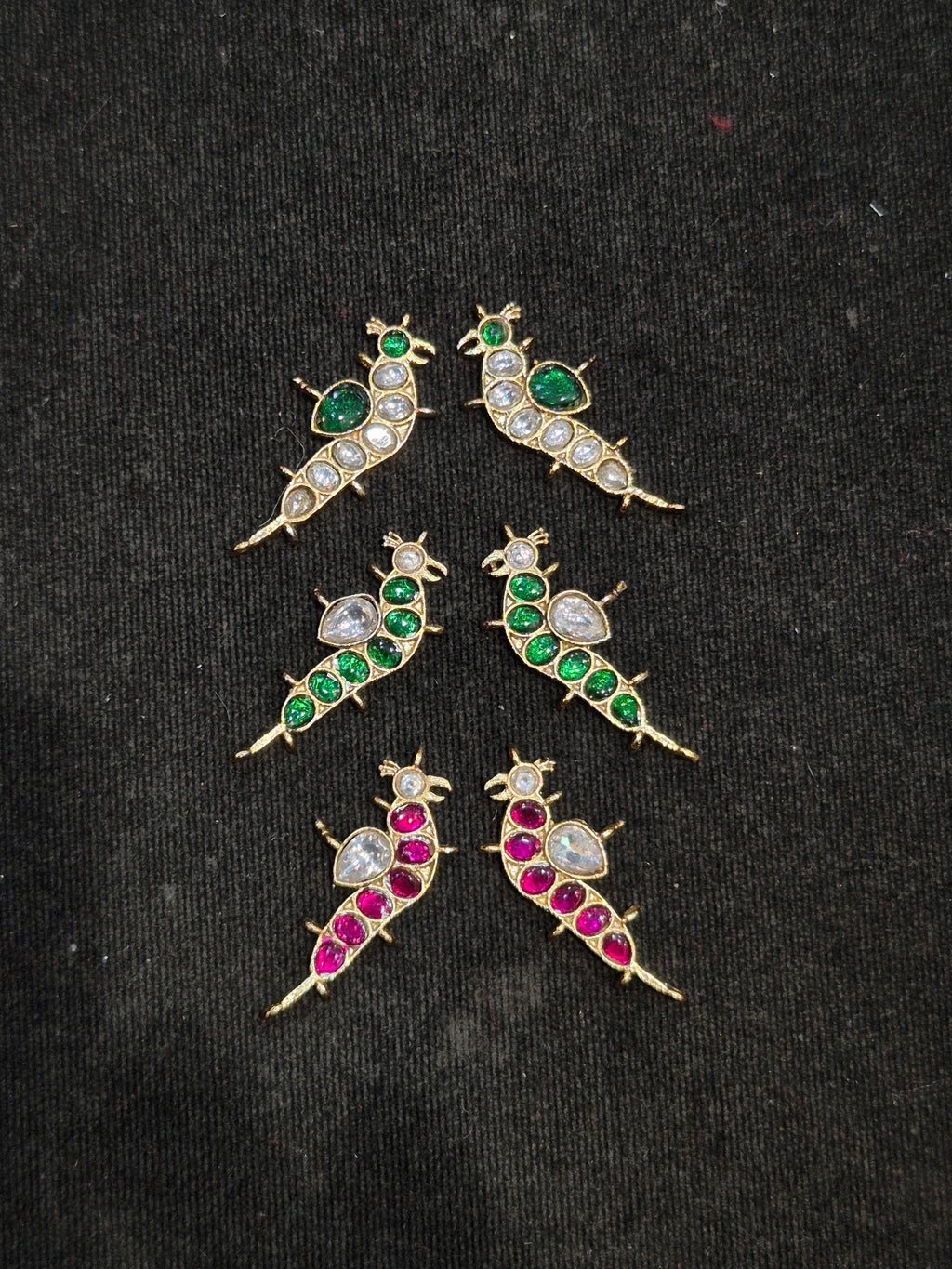 Jadau birds || 16 stones in a pair ||
