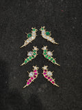 Jadau birds || 16 stones in a pair ||