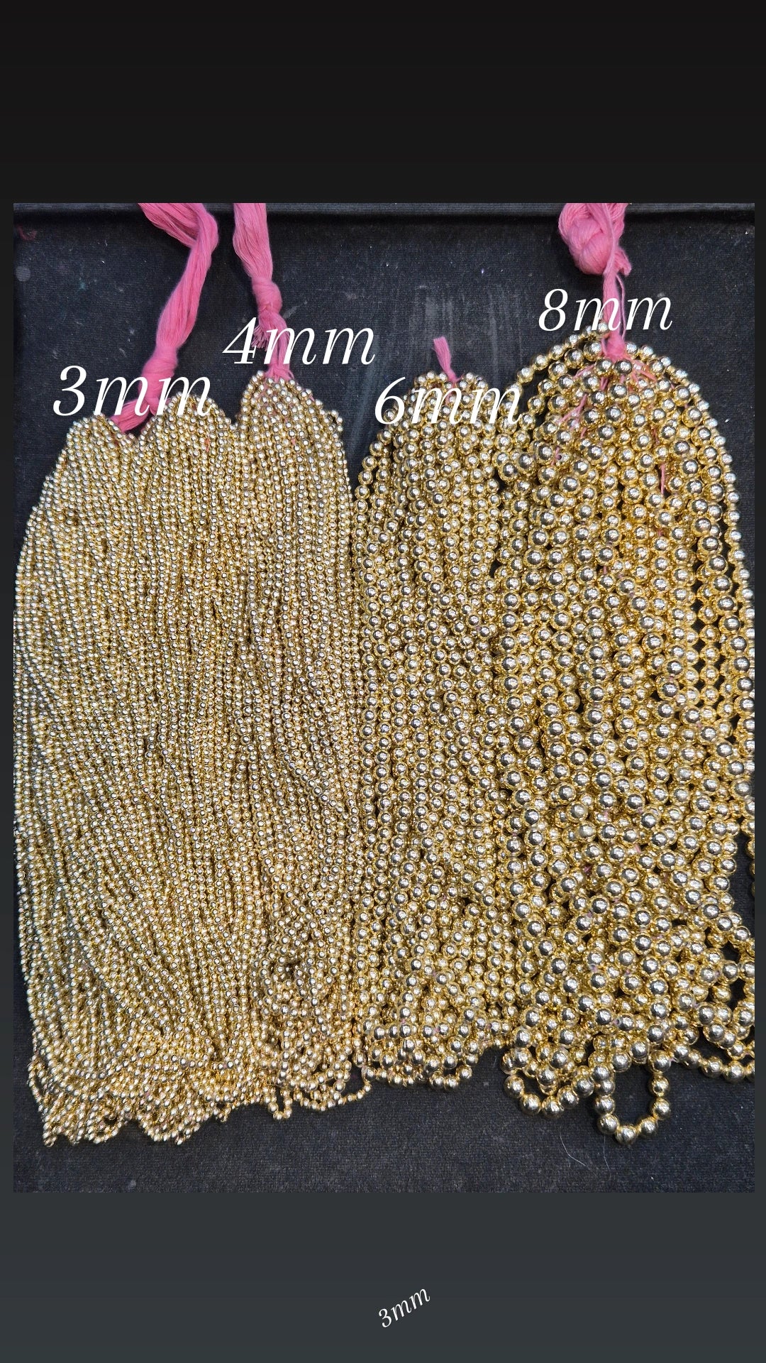 Golden moti || plastic pearls || 1200 beads in a bunch ||