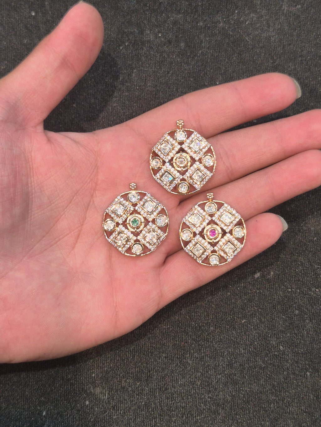 Polki pendants || 1 piece and 6 piece pack ||