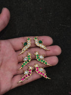 Jadau birds || 16 stones in a pair ||