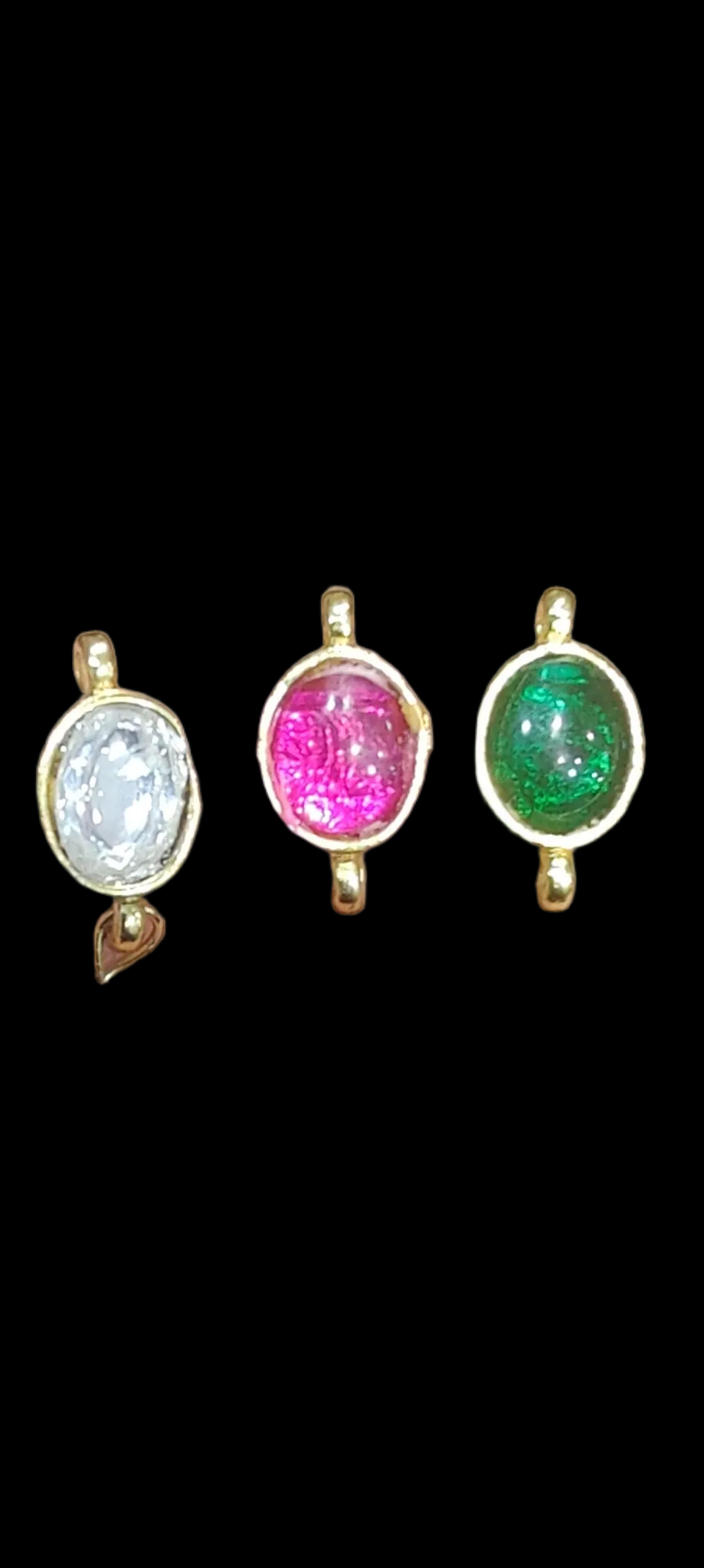 Single Stone Jadau Kundan|| 12 piece packing & 100 piece packing