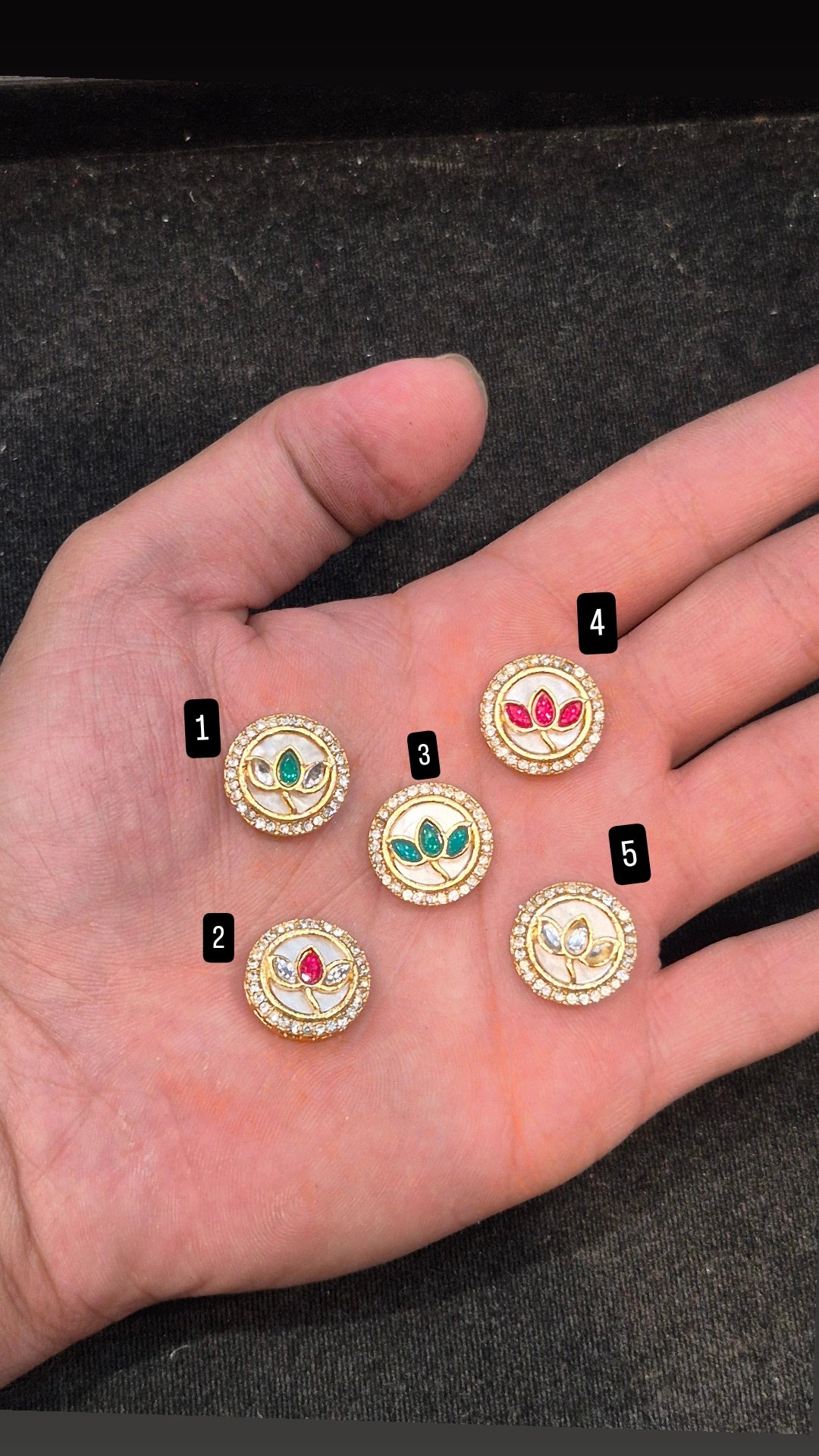 M.O.P kundan || 12 piece pack ||