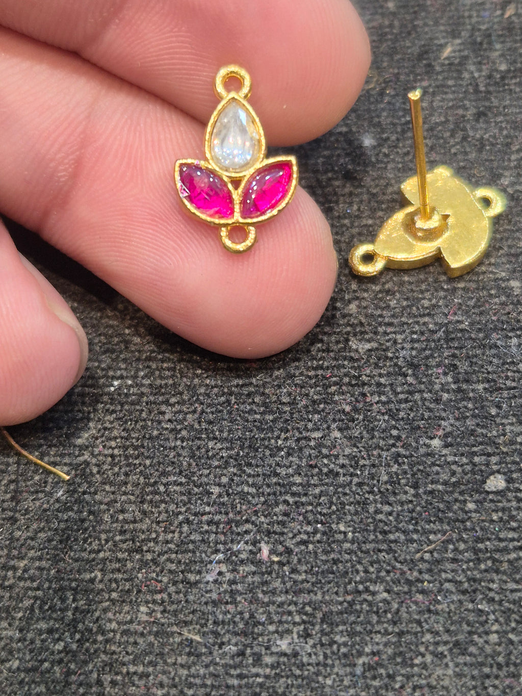 Jadau tops || 6 stones || 1 pair pack