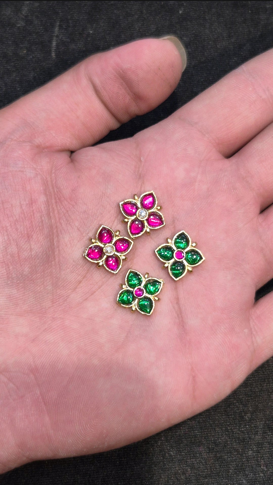 Jadau kundan || 5 stones ||