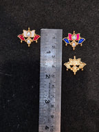 Meena lotus kundan || 12 piece pack ||