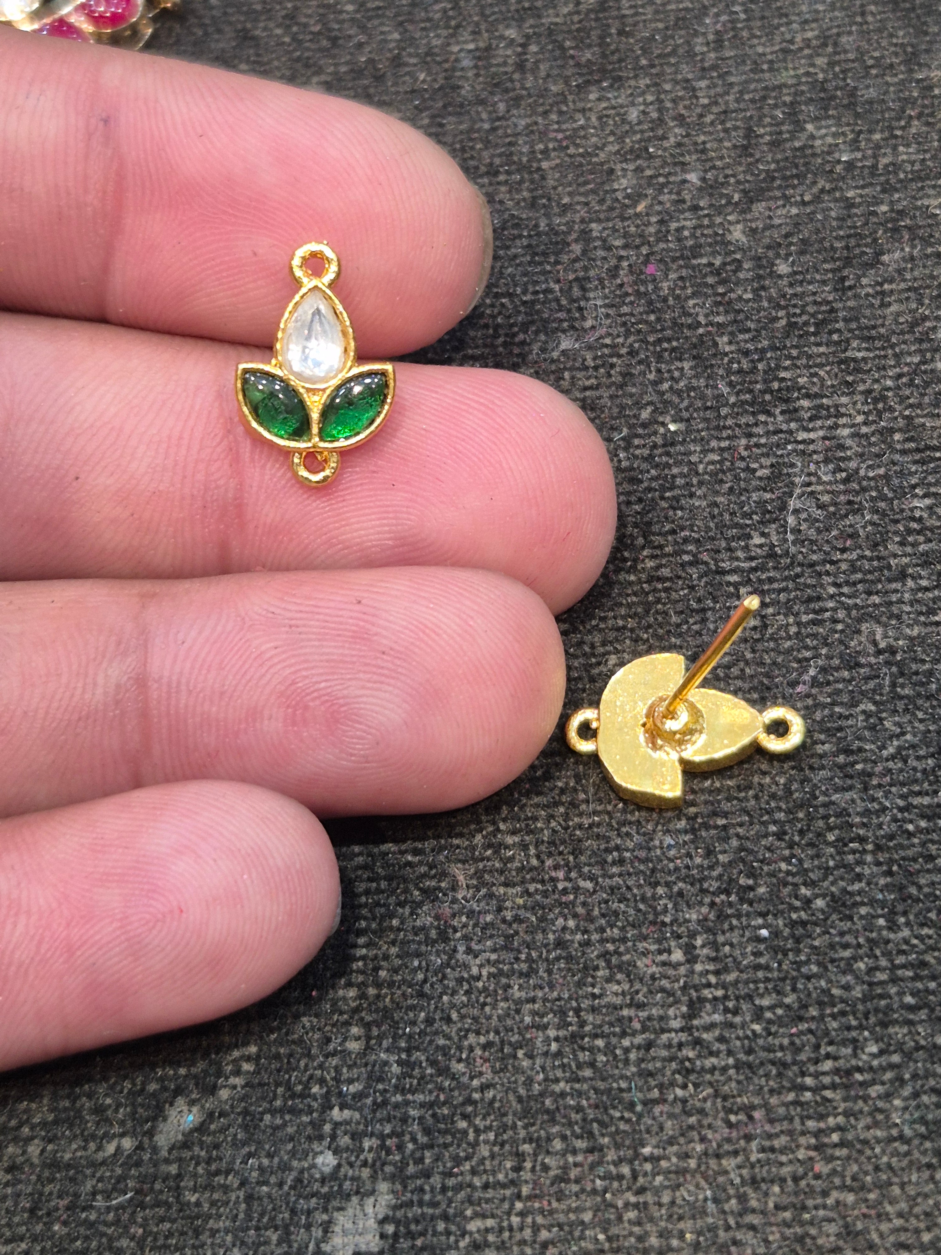 Jadau tops || 6 stones || 1 pair pack