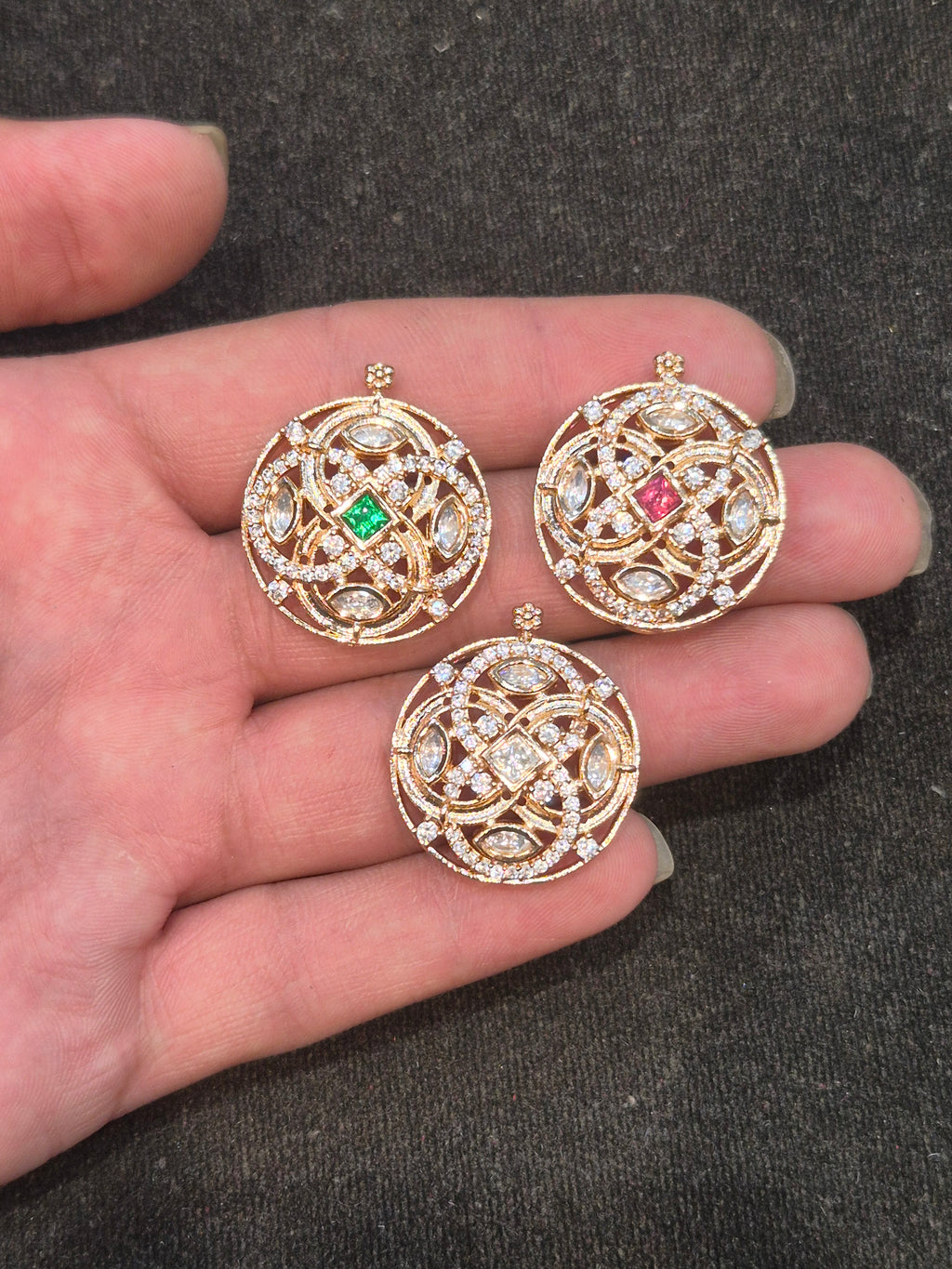 Polki pendant || 1 piece and 6 piece pack ||