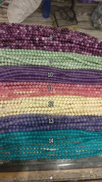 Onyx beads/ Marble beads 8mm || Approx 48 beads in a line || 1 line packing || 47 colours available ||