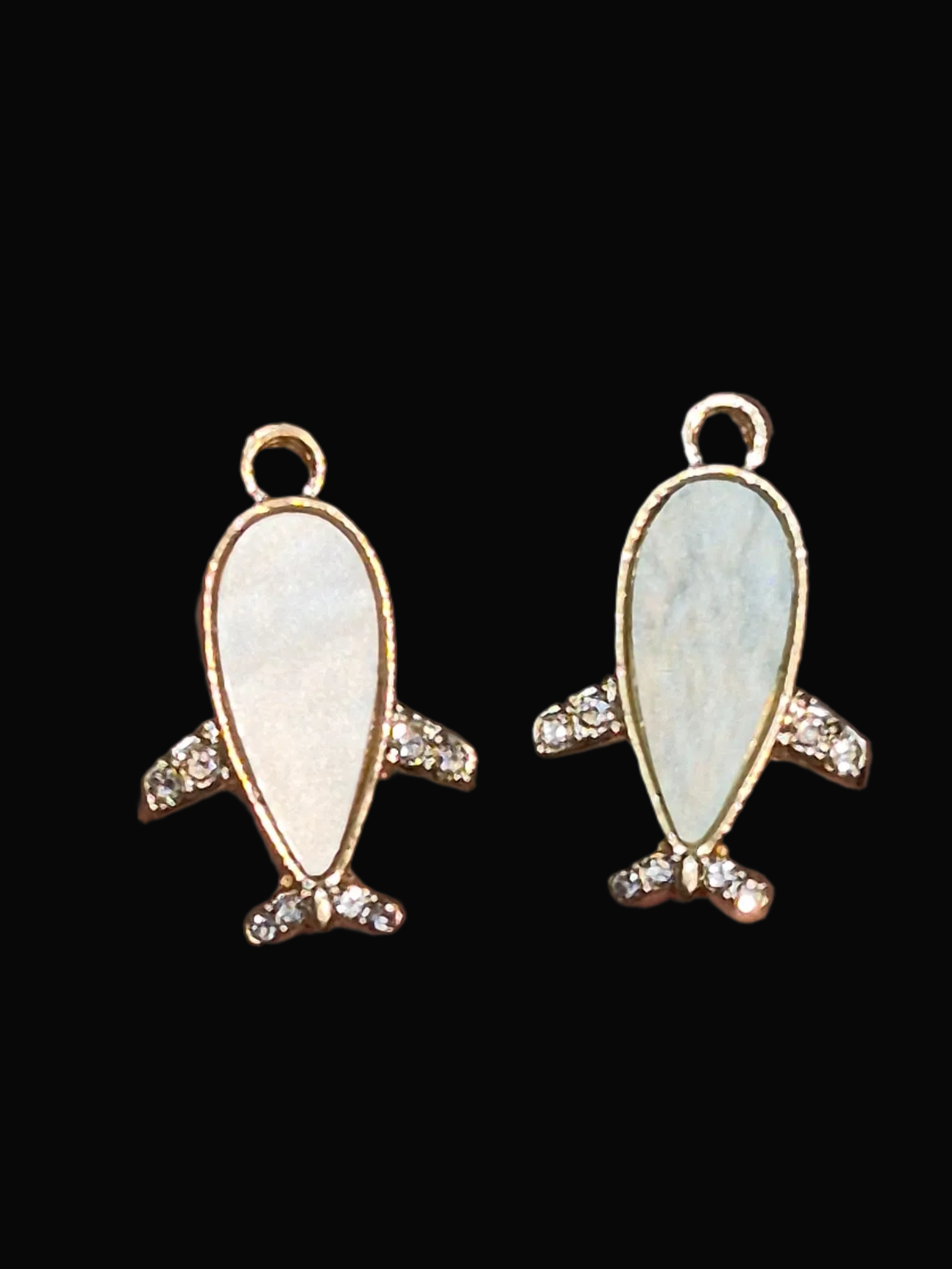 Mop airplane charm || 6 piece pack ||