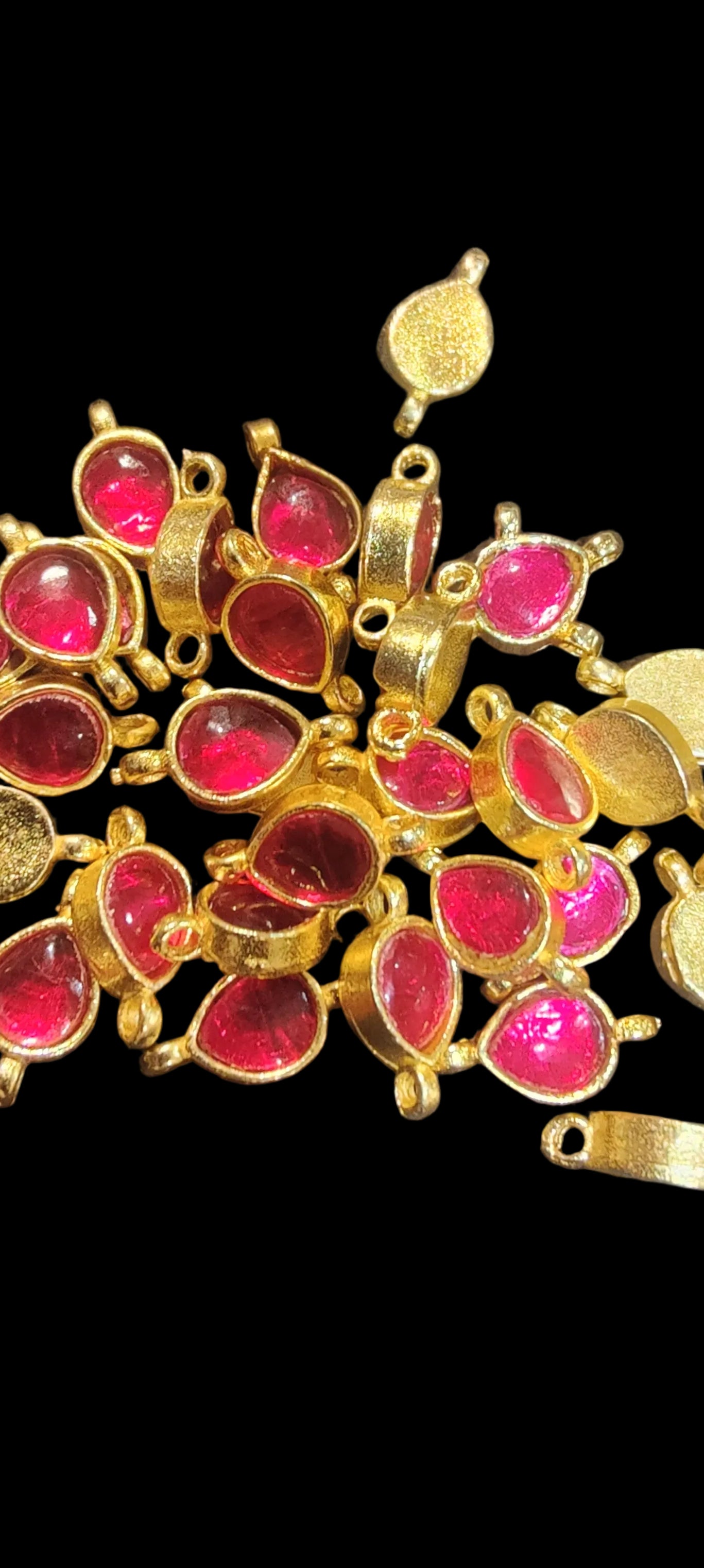 Single Stone Jadau Kundan||12 piece packing & 100 piece packing