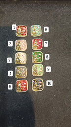 Meena Kundan pendants||  1 pcs 6 pcs back||